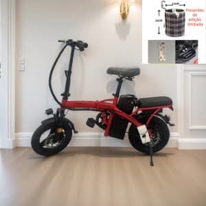 Bicicleta Elétrica Dobrável NIUDA para Adultos | Pedal Tripulado e Compacta Ideal para Viagens e Deslocamentos