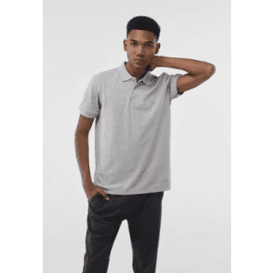 Camisa Polo Dudalina Reta Icon Bordado Cinza - Tam P