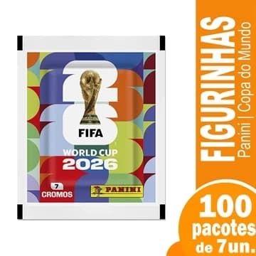 Figurinhas Panini da Copa do Mundo 2026 - 100 Envelopes com 7 Figurinhas - 700 figurinhas