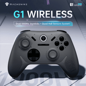 Machenike g1 controlador de jogo sem fio com 1k taxa de pesquisa efeito hall gatilho joystick para nintendo switch pc io