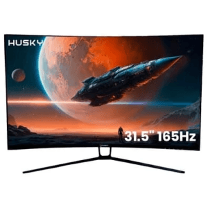 Monitor Gamer Husky Hailstorm 31.5' LED Curvo 165 Hz Full HD 1ms Adaptive Sync HDMIDisplayPort Ajuste d