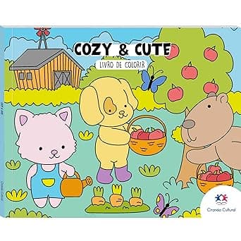 Cozy And Cute - Livro De Colorir Capa Comum