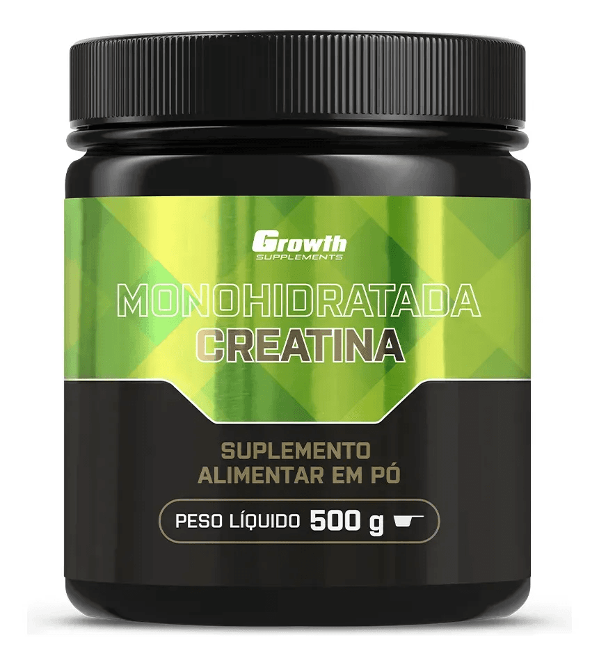 Creatina Monohidratada 500g Growth Supplements - Sem Sabor em Pó