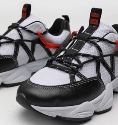 Tênis Masculino Chilli Beans Chunky Mesh Preto e Branco e Vermelho