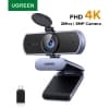 Webcam 4K/1080P com PDAF e microfones duplos